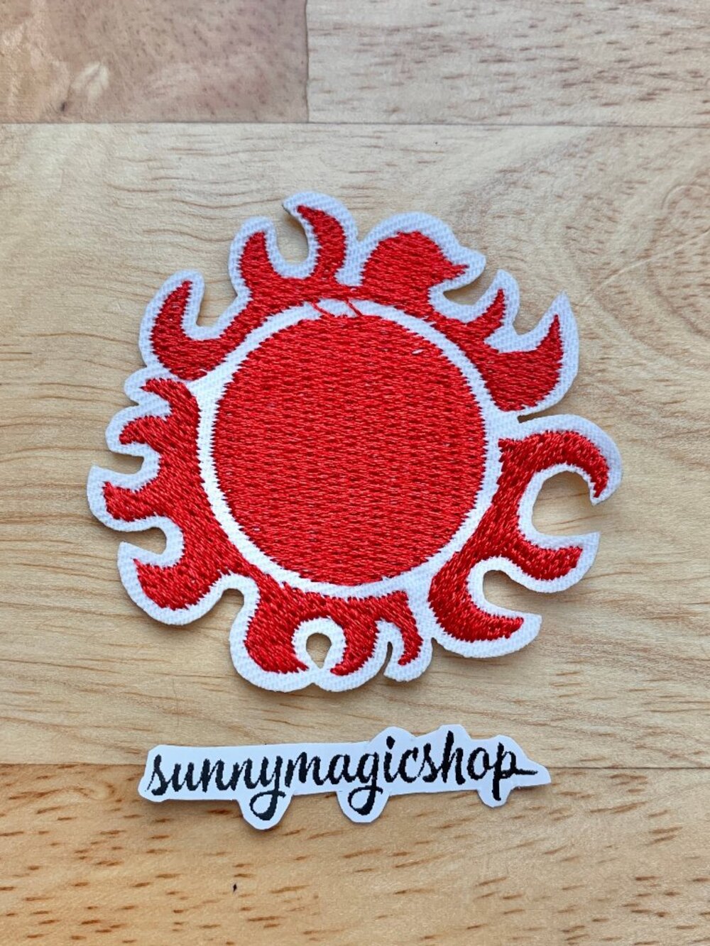 One Piece Anime Embroidered Patch Sun Pirates Logo Fish-Man Pirates